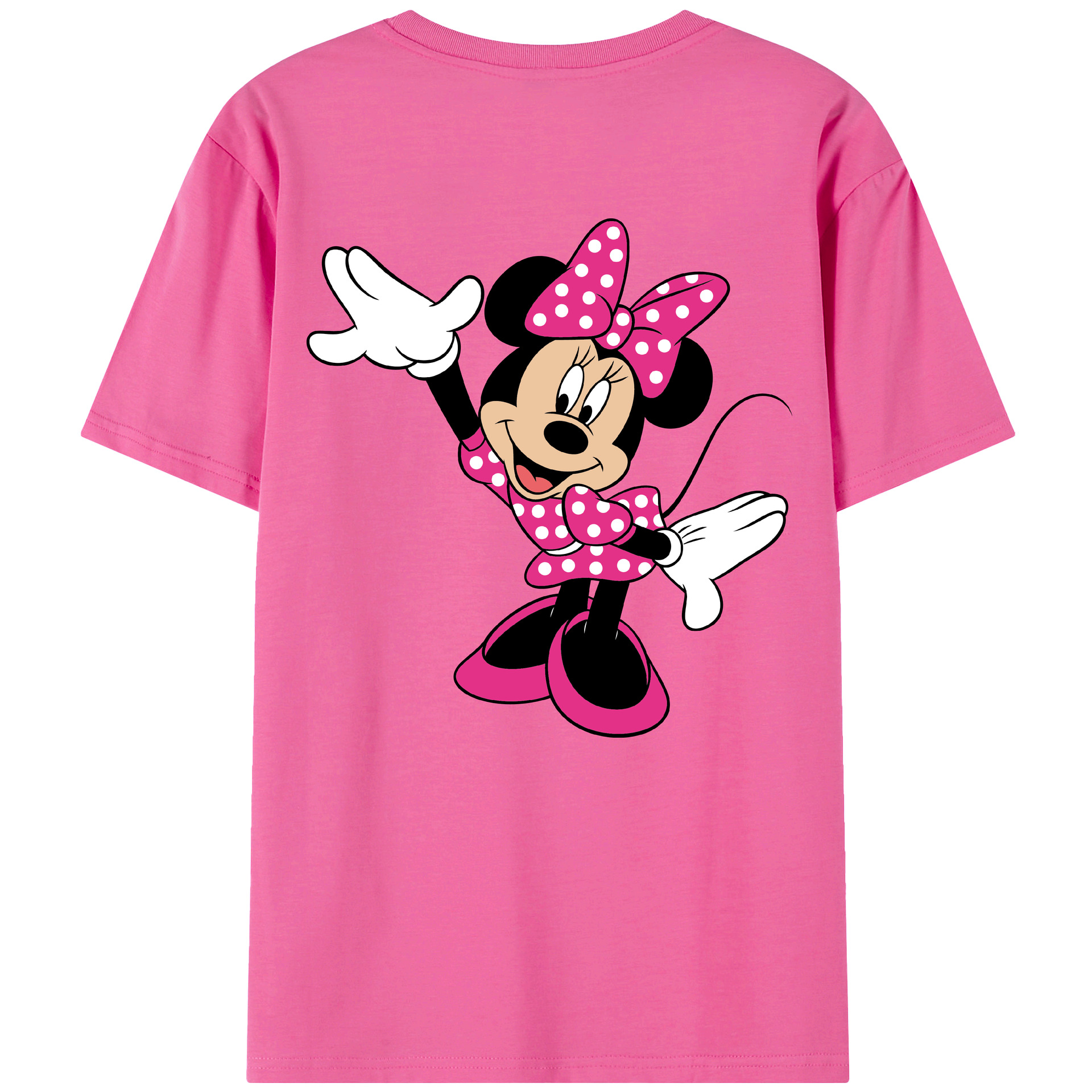 （画像用） ミッキーマウス Mickey Mouse レディース半袖Tシャツ(バックプリント)